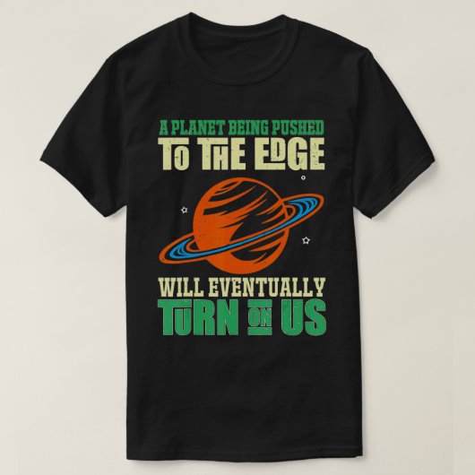 Cool Funny Astronomy Space Planet Retro Science Ea T-shirt (Design voorkant)