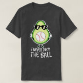 Cool Funny Avocado Baseball Lover T-shirt (Design voorkant)