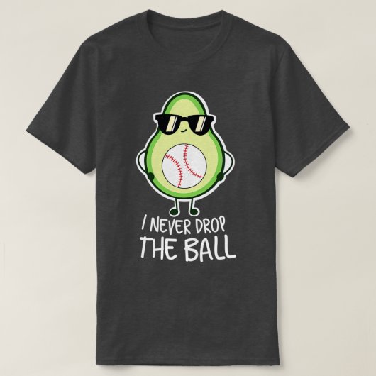 Cool Funny Avocado Baseball Lover T-shirt (Design voorkant)