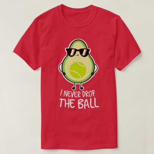 Cool Funny Avocado Tennis Lover T-shirt (Design voorkant)
