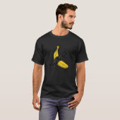 Cool Funny Banana gemonteerd met kleefband Graph T-shirt (Voorkant volledig)