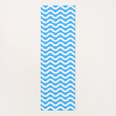 Cool Funny Blue Waves Surfende Yoga Mat (Achterkant)