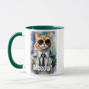 Cool Funny Cat Graphic Koffie Mok