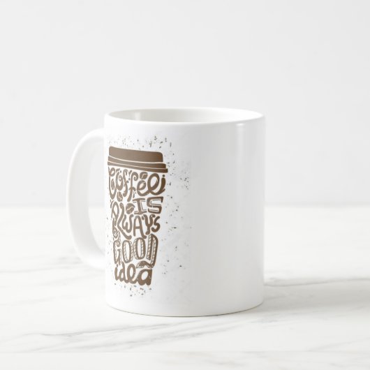 Cool Funny Coffee Lover Gezegde Koffiemok (Voorkant links)