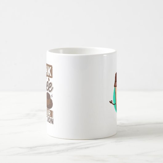 Cool Funny Coffee Lover Gezegde Koffiemok (Center)