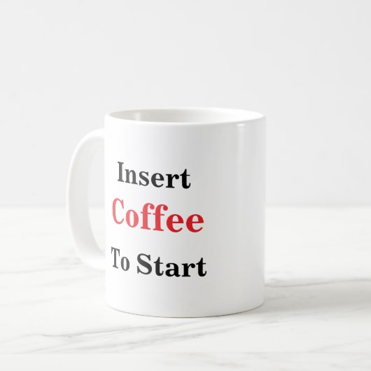 Cool Funny Coffee Lover Gezegde Koffiemok (Voorkant links)