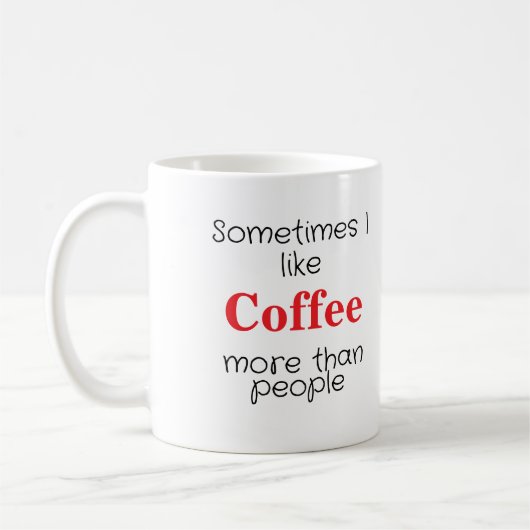 Cool Funny Coffee Lover Gezegde Koffiemok (Links)