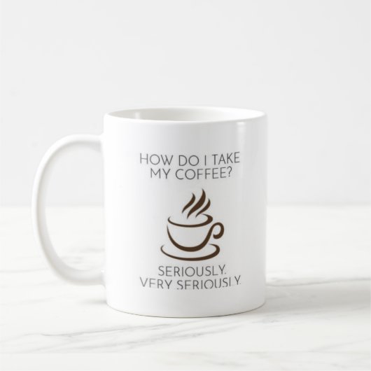 Cool Funny Coffee Lover Gezegde Koffiemok (Links)