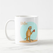 Cool Funny Coffee Lover Gezegde Koffiemok (Links)
