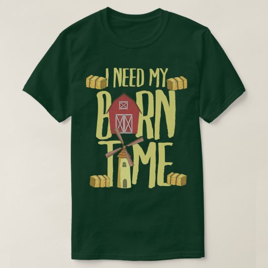 Cool Funny Farmer Farming Barner Jokes Puns Saying T-shirt (Design voorkant)