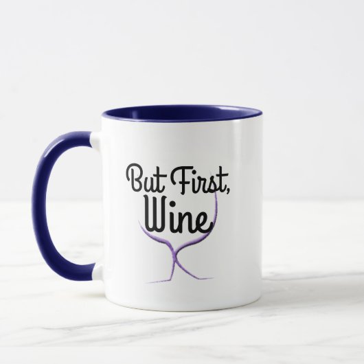 Cool Funny, First Wine Humor Pun Coffee Gifts M Mok (Links)