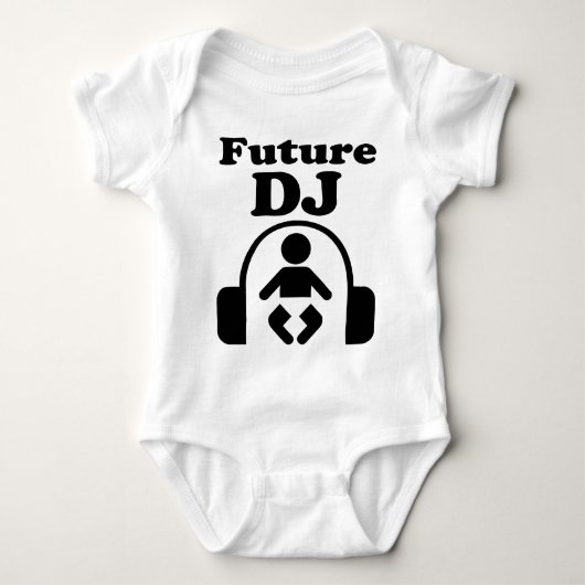 Cool Funny Future DJ Music Headphones Art T Shirt (Voorkant)