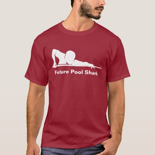 Cool Funny Future Pool Shark Billiards Tshirt (Voorkant)