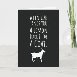 Cool Funny Goat Cards Farm Animal Farmer Humor Kaart