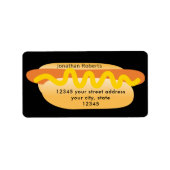 Cool Funny Hot Dog Novelty Retouradres Etiket (Voorkant)