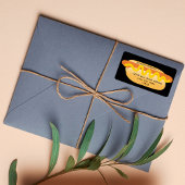 Cool Funny Hot Dog Novelty Retouradres Etiket