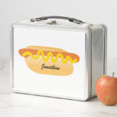 Cool Funny Hot Dog Terug naar School Aangepaste na (In situ)