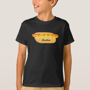 Cool Funny Hot Dog Terug naar School Aangepaste na T-shirt