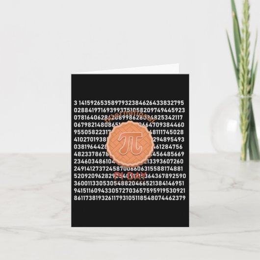 Cool Funny International Pi Day Pie Happy Pi Day Kaart (Voorkant)