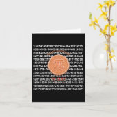 Cool Funny International Pi Day Pie Happy Pi Day Kaart (Gele Bloem)