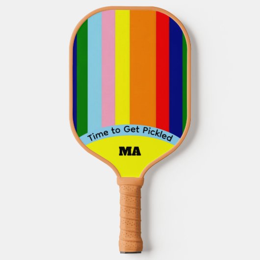 Cool Funny Levendig Retro Kleur Pickleball Paddle (Voorkant)