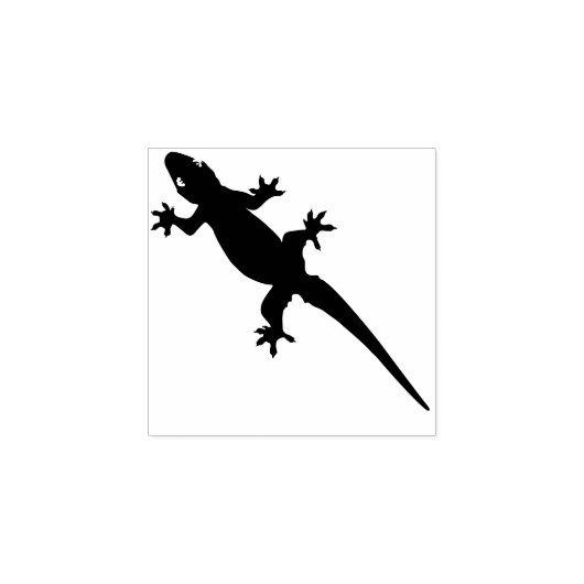 Cool Funny Lizard Cute Animal Personal Stationery Rubberstempel (Afrduk)