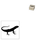 Cool Funny Lizard Cute Animal Personal Stationery Rubberstempel (Gestempeld)