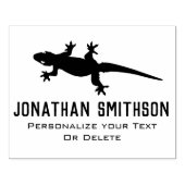 Cool Funny Lizard Cute Animal Personal Stationery Rubberstempel (Afrduk)