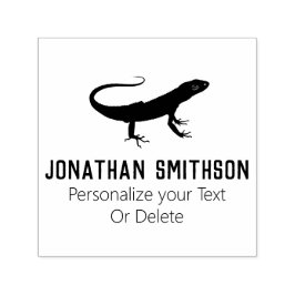Cool Funny Lizard Cute Animal Personal Stationery Zelfinktende Stempel