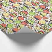 Cool Funny Monsters Cadeaupapier (Hoek)