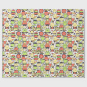 Cool Funny Monsters Cadeaupapier (Vlak)