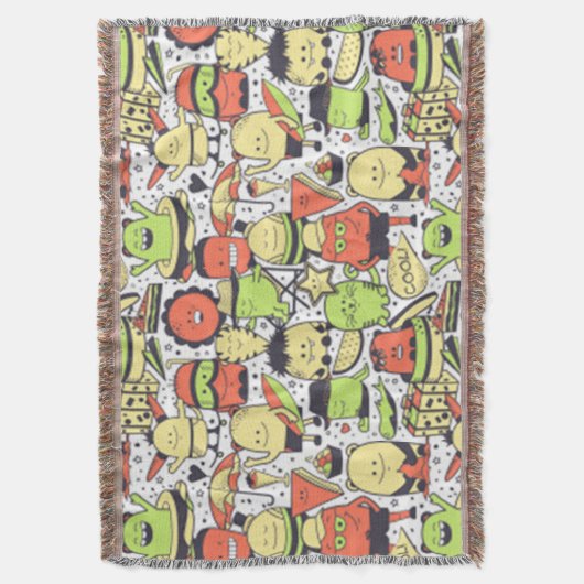 Cool Funny Monsters Deken (Voorkant Verticaal)