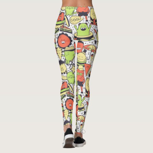 Cool Funny Monsters Leggings (Achterkant)