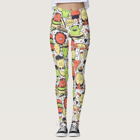 Cool Funny Monsters Leggings (Voorkant)