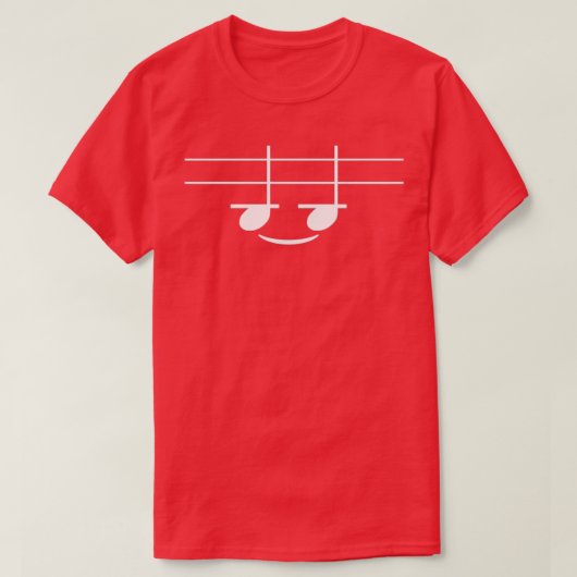 Cool Funny Music Smile  T-shirt (Design voorkant)