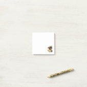 Cool Funny Pug Dog Bowling Cartoon Post-it® Notes (Op bureau)