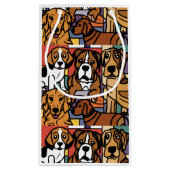 Cool Funny Rescue Dogs Abstract Generic Klein Cadeauzakje (Achterkant)