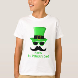 Cool Funny St. Patrick's Day Mustache Top hat Man