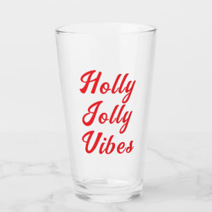 Cool Funny Stijlvol Modern Kerstmis bier Glas