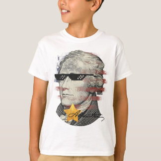 Cool Funny Sunglazen Patriotic Alexander Hamilton T-shirt