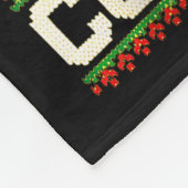 Cool Funny Wiener Dog Christmas Dachshund Holiday  Fleece Deken (Hoek)