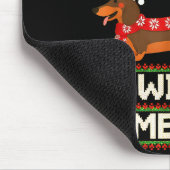 Cool Funny Wiener Dog Christmas Dachshund Holiday  Muismat (Hoek)
