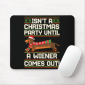 Cool Funny Wiener Dog Christmas Dachshund Holiday  Muismat (Met muis)