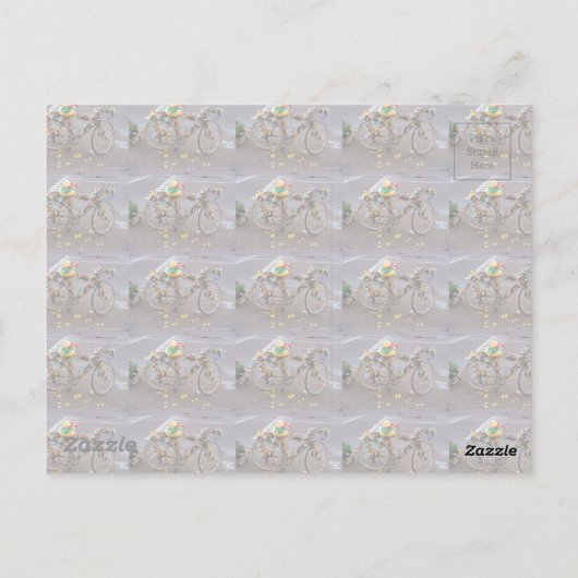 Cool Funny Yellow Duck Bicycle in Amsterdam Briefkaart (Achterkant)