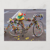 Cool Funny Yellow Duck Bicycle in Amsterdam Briefkaart (Voorkant)