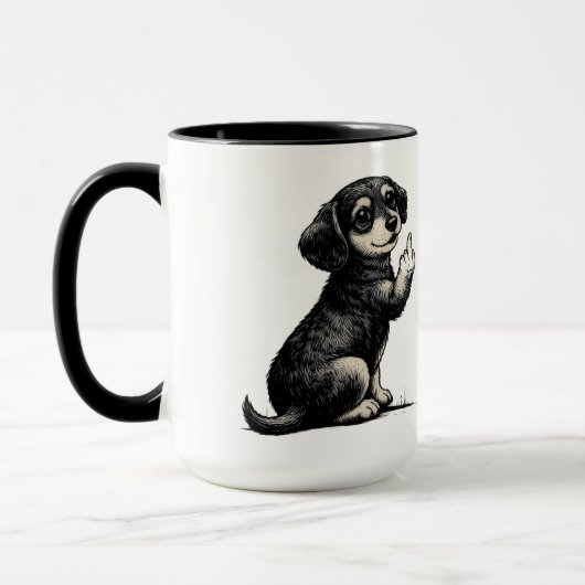 Cool funy dog Mug Mok (Links)
