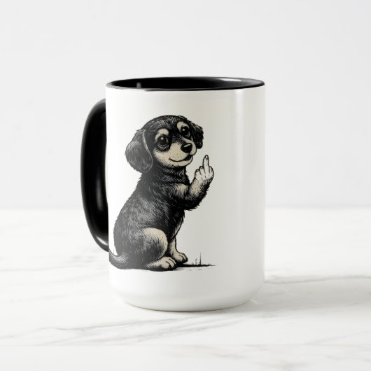Cool funy dog Mug Mok (Voorkant links)