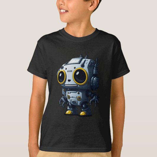 Cool futuristisch robotontwerp van hoge kwaliteit t-shirt (Voorkant)