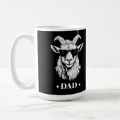 Cool G.O.A.T. Portret voor Dad B&W ID1062 Koffiemok (Links)