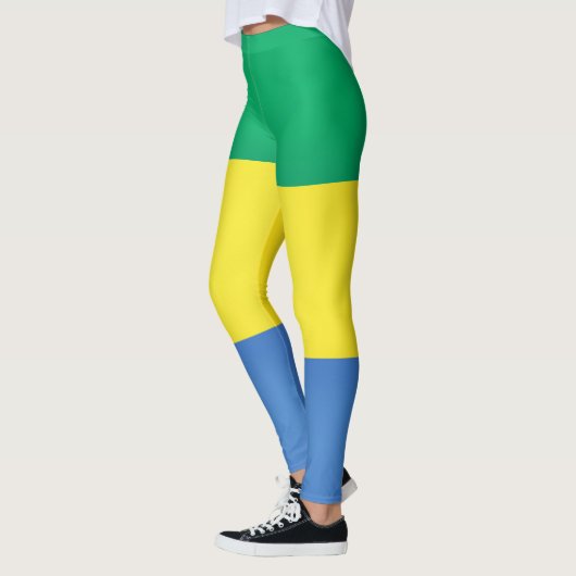 Cool Gabon Flag Mode Leggings (Links)